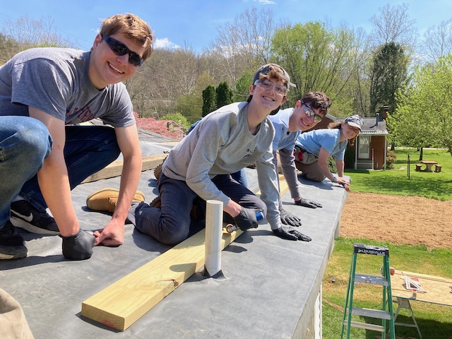 Volunteers hard at work!